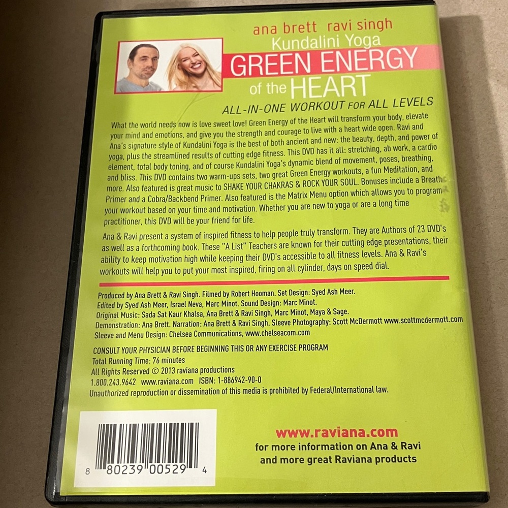 Kundalini Yoga DVD - Green Energy of the Heart - Picture 2 of 2